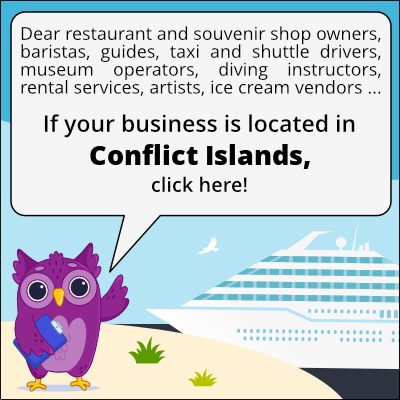 to business owners in Wyspy Konfliktu