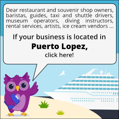 to business owners in Puerto Lopez