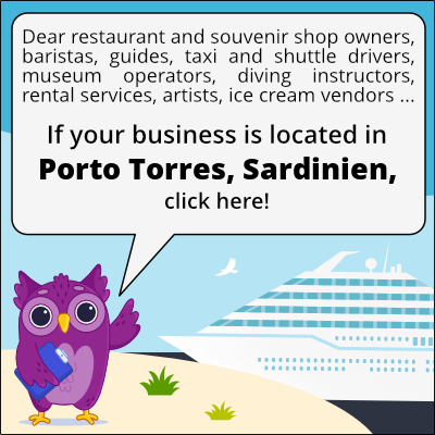 to business owners in Porto Torres, Sardinien
