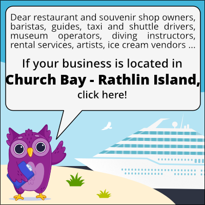 to business owners in Church Bay - Wyspa Rathlin