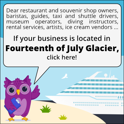 to business owners in Czternasty lipca Glacier