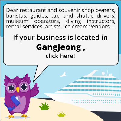 to business owners in Gangjeong 