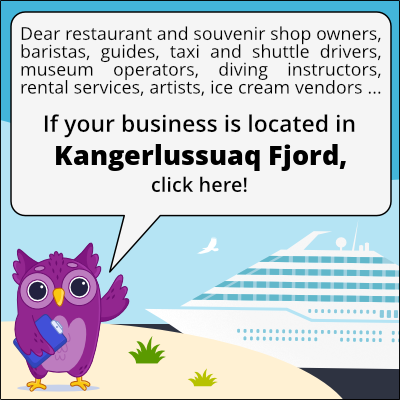 to business owners in Fiord Kangerlussuaq